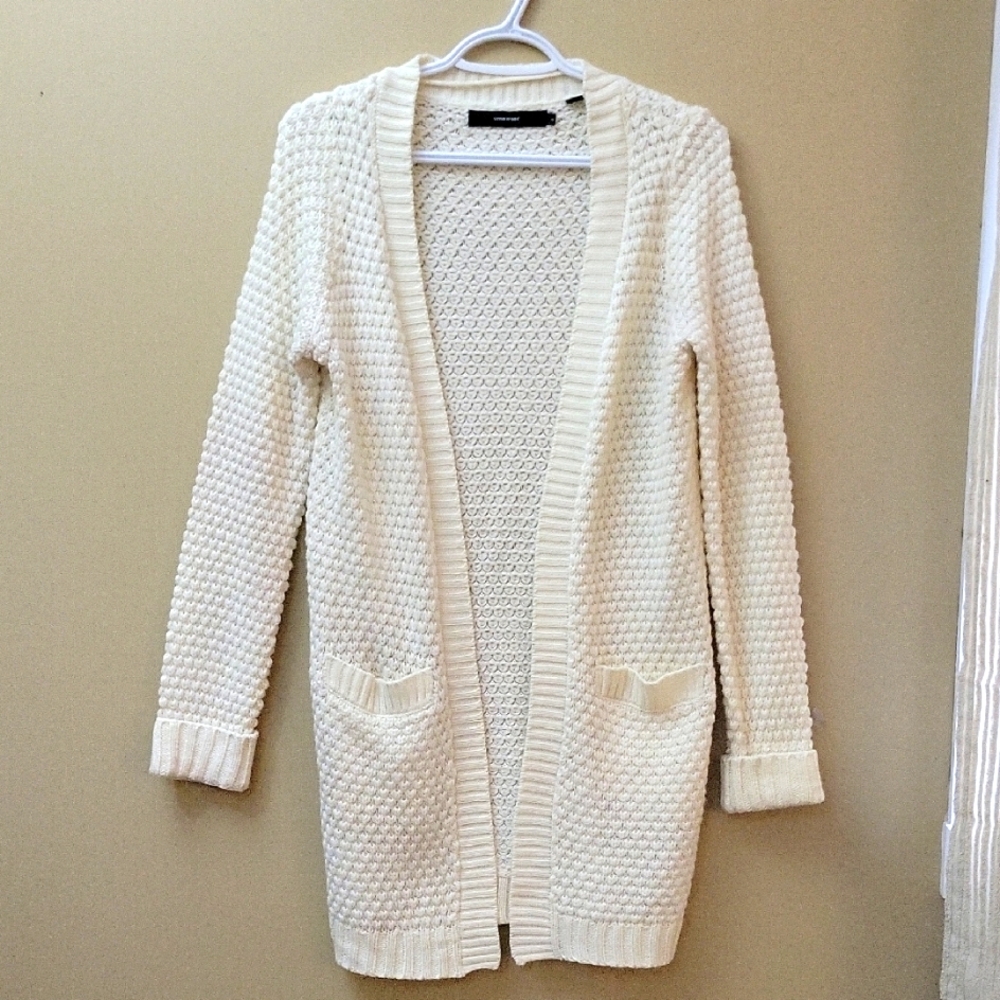 Vera Moda Women's Cream Cardigan Sweater